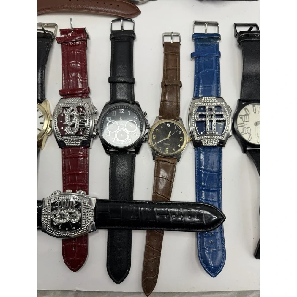 Unbranded Mens Watches Lot Of 17 For‎ Parts Or Repair